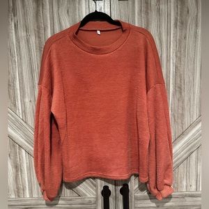 Bishop Sleeve Shoulder Sweater
